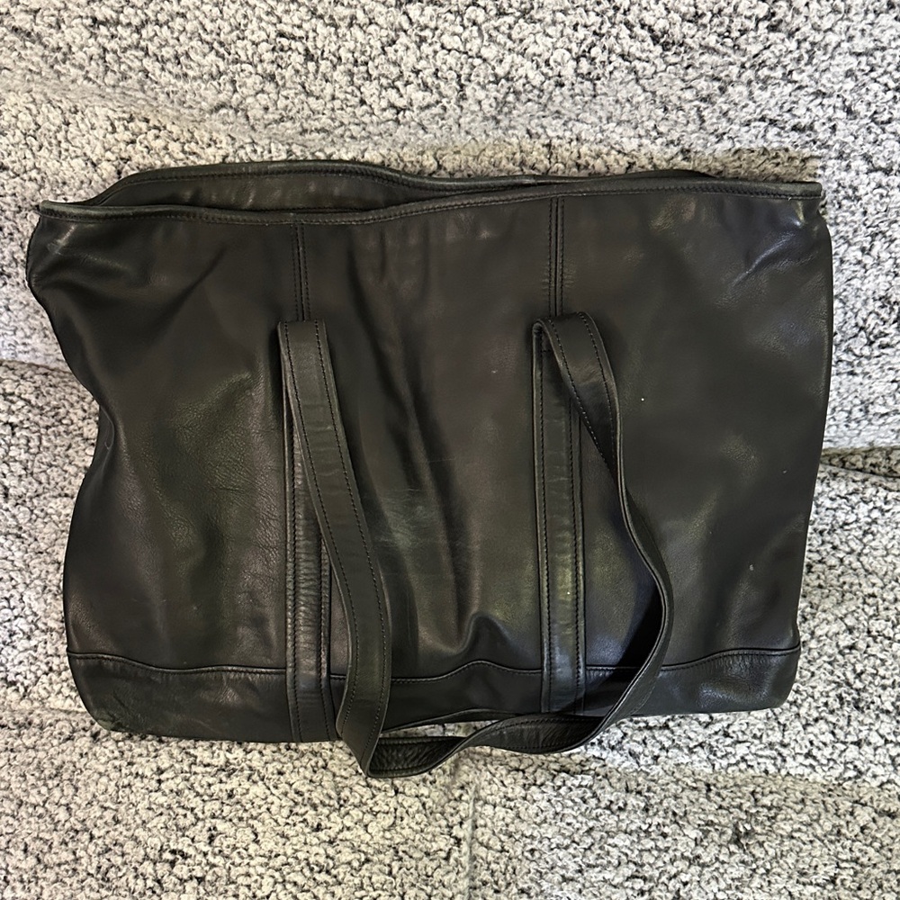 Coach Black leather laptop business shopper tote - Picture 3 of 9